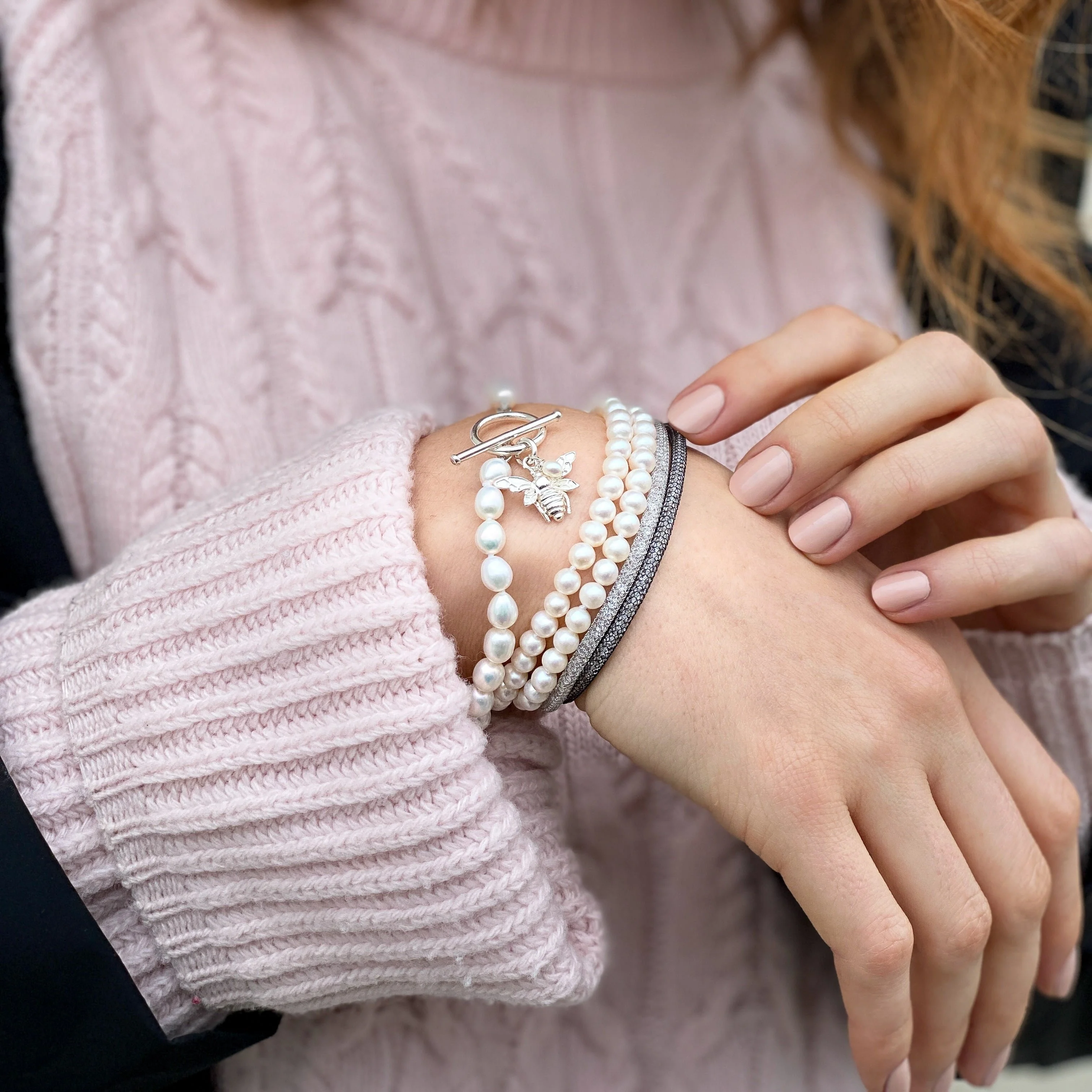 Credo silver mesh crystal bracelet - Image 3